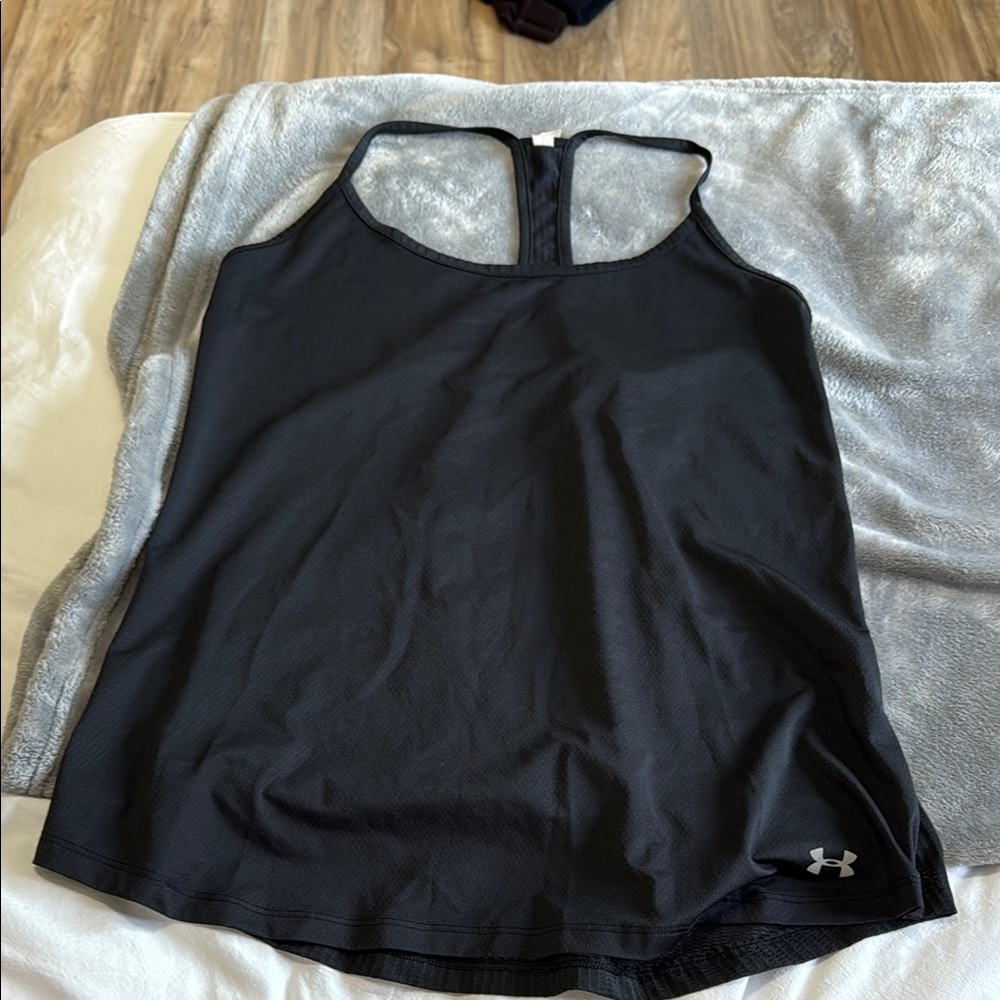 Under Armour Black Sleeveless Tank Top with Racerback